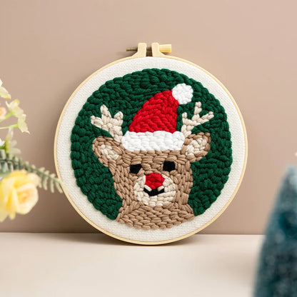 CraftHoop Christmas Cheer Punch Needle Kit
