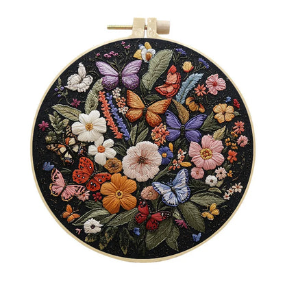 CraftHoop Butterfly Garden Embroidery Kit