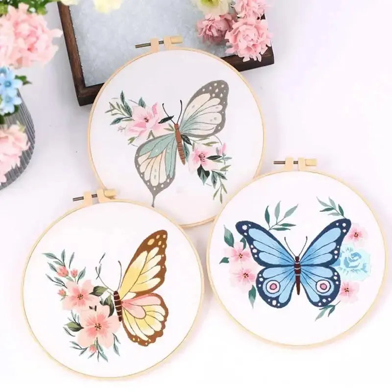 CraftHoop Butterfly Embroidery Kit