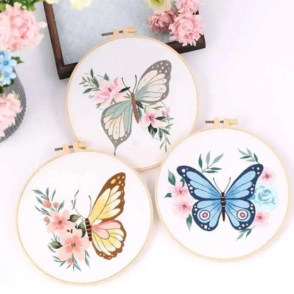 CraftHoop Butterfly Embroidery Kit