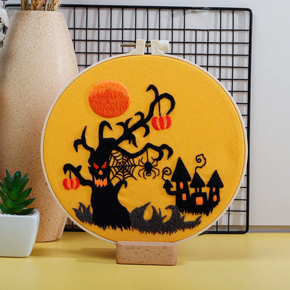 CraftHoop Haunted Fun Halloween Embroidery Kit
