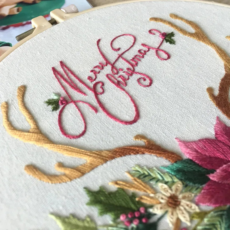 CraftHoop Christmas Charm Embroidery Kit
