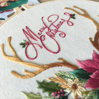 CraftHoop Christmas Charm Embroidery Kit