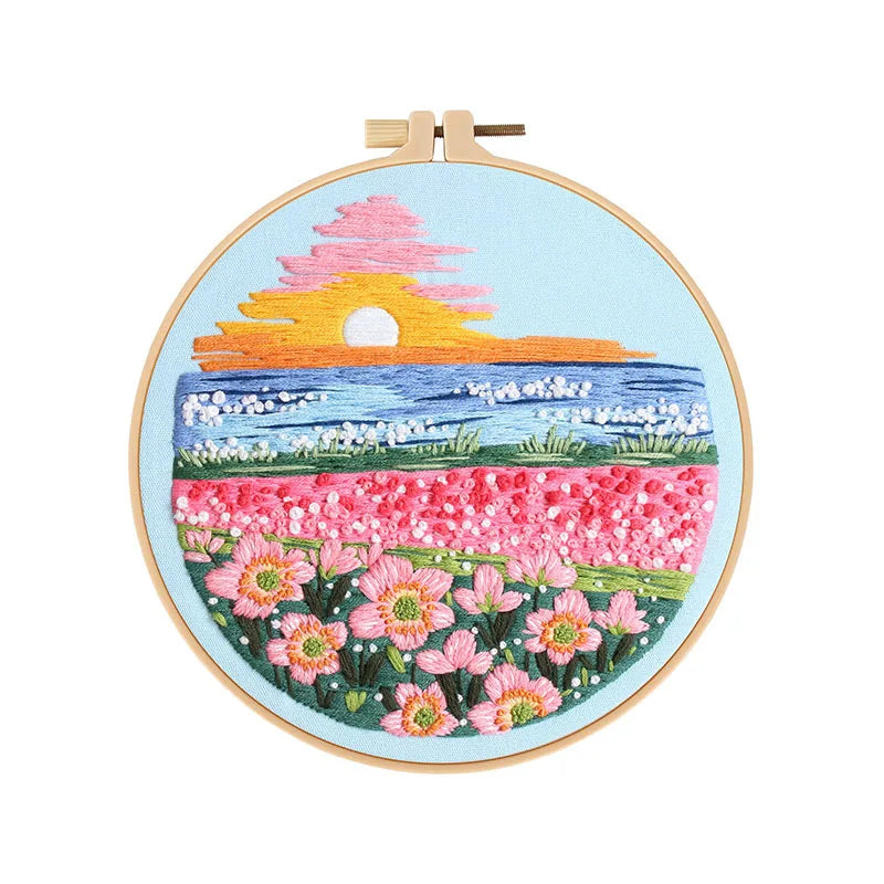CraftHoop Dreamy Fields Embroidery Kit