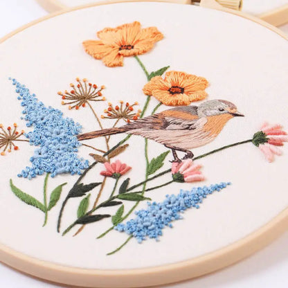 CraftHoop Birds & Blossoms Embroidery Kit