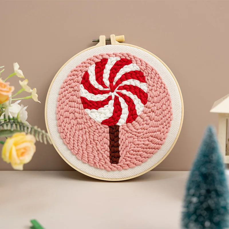 CraftHoop Christmas Cheer Punch Needle Kit