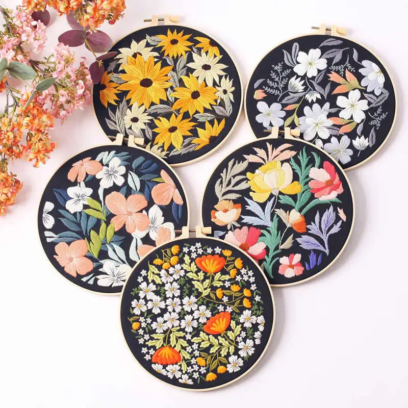 CraftHoop Botanical Glow Embroidery Kit