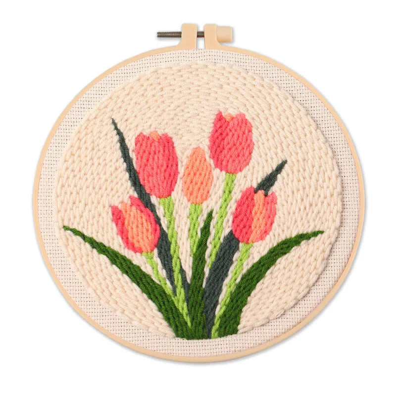 CraftHoop Garden Joy Punch Needle Kit