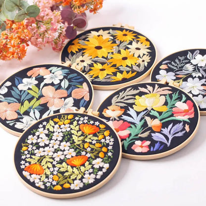 CraftHoop Botanical Glow Embroidery Kit
