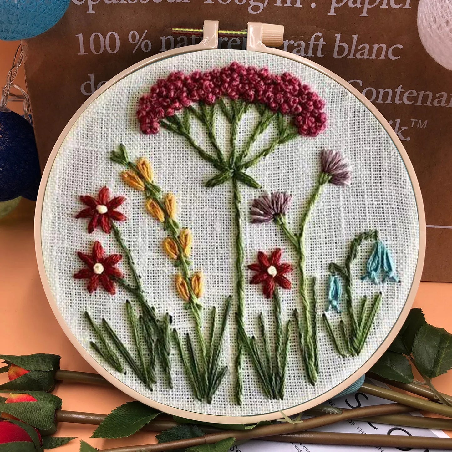 CraftHoop 3D Blossom Embroidery Kit