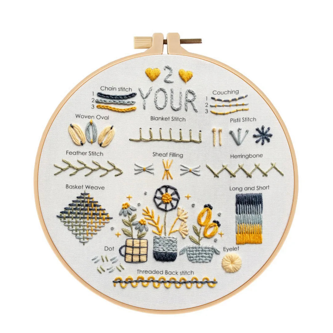 CraftHoop 'Love Yourself' Beginner Stitch Set