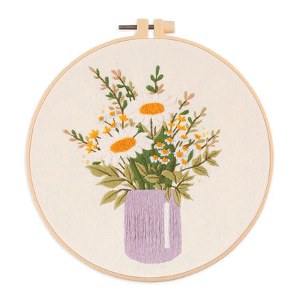 CraftHoop Garden Jars Embroidery Kit