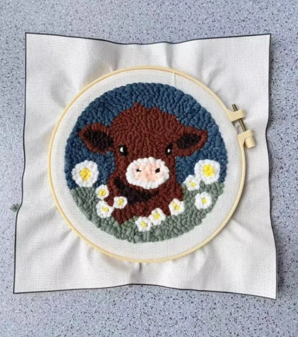 CraftHoop Farm Friends Punch Needle Kit