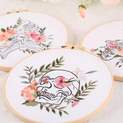 CraftHoop Floral Anatomy Embroidery Kit