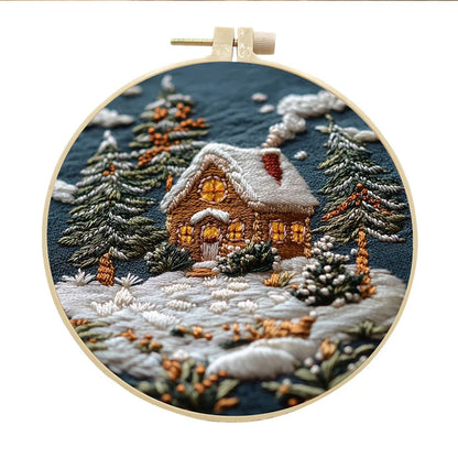 CraftHoop Winter Snowland Embroidery Kit