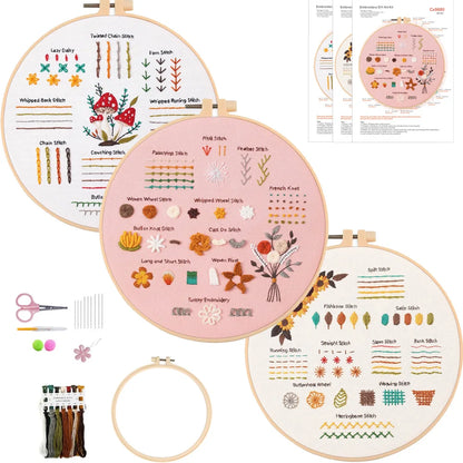 CraftHoop 4-Piece Guided Stitch Learning Set