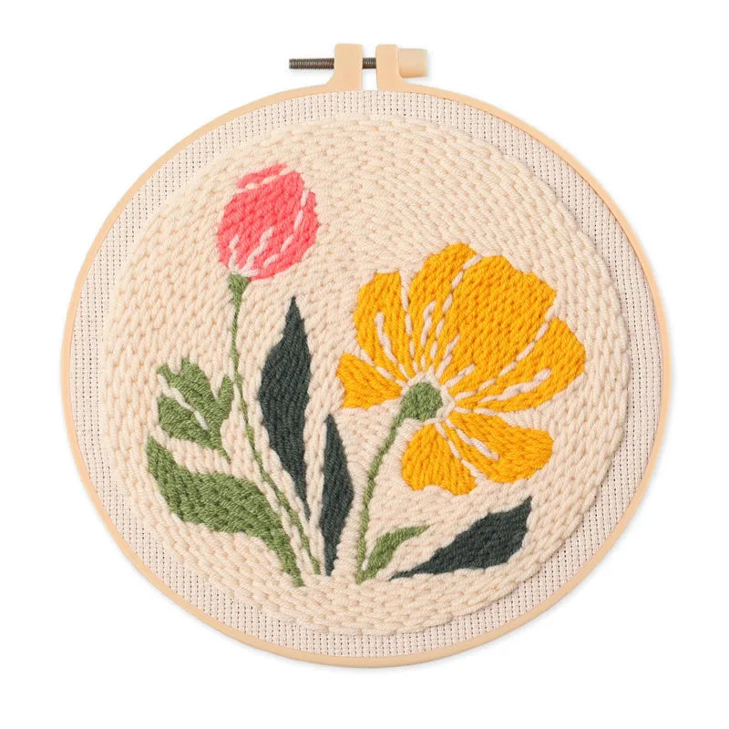 CraftHoop Garden Joy Punch Needle Kit