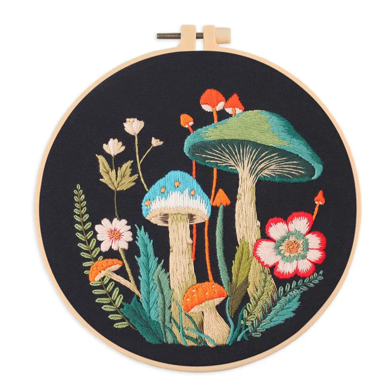 CraftHoop Mushroom Meadow Embroidery Kit