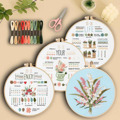 CraftHoop Beginner’s 3-Piece Embroidery Starter Kit