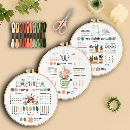 CraftHoop Beginner’s 3-Piece Embroidery Starter Kit