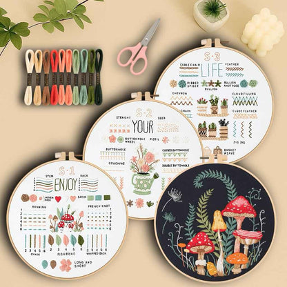 CraftHoop Beginner’s 3-Piece Embroidery Starter Kit